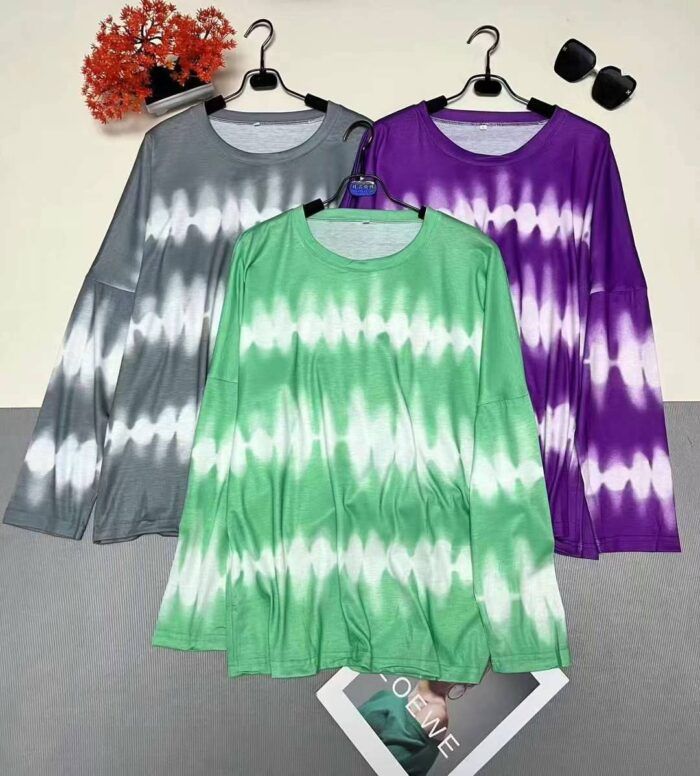 Large-size foreign trade loose tie-dyed bottoming shirts - Tradedubai.ae Wholesale B2B Market