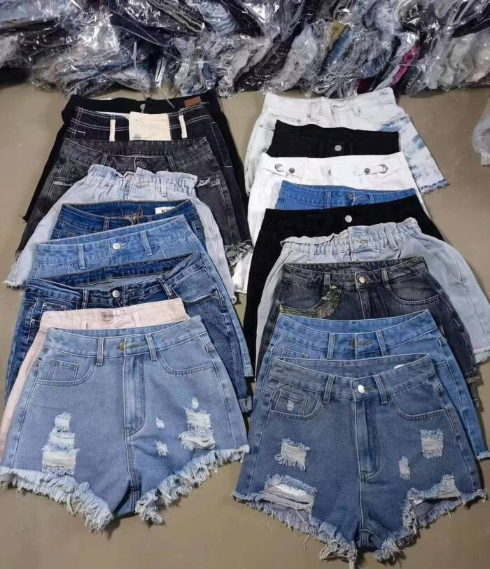 Miscellaneous womens denim shorts and short skirts