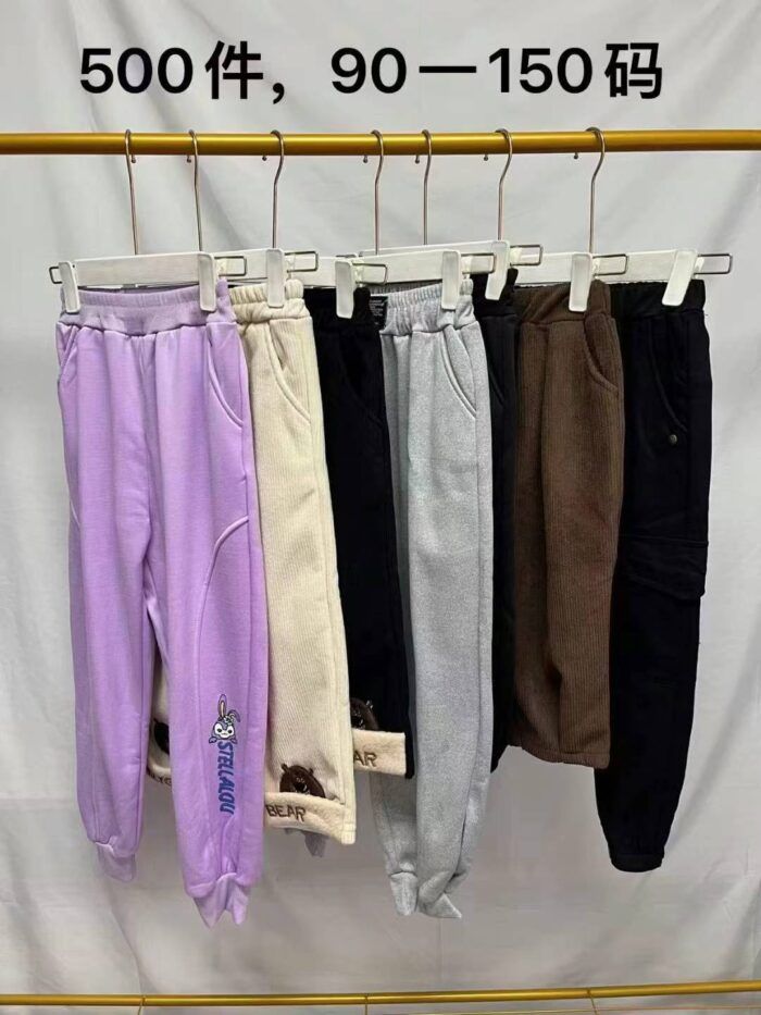 New fashionable velvet outer wear thickened winter trousers for baby girls - Tradedubai.ae Wholesale B2B Market