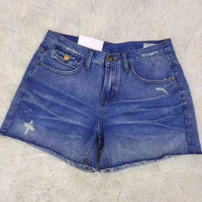 Summer blue hottie high-waisted raw edge denim shorts - Tradedubai.ae Wholesale B2B Market