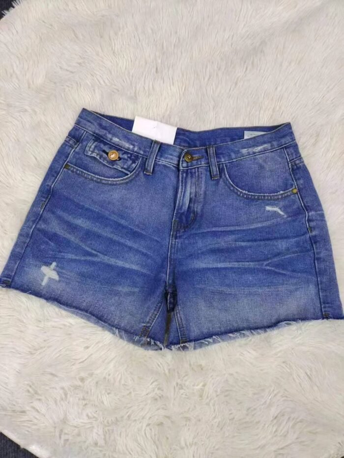 Summer blue hottie high-waisted raw edge denim shorts - Tradedubai.ae Wholesale B2B Market