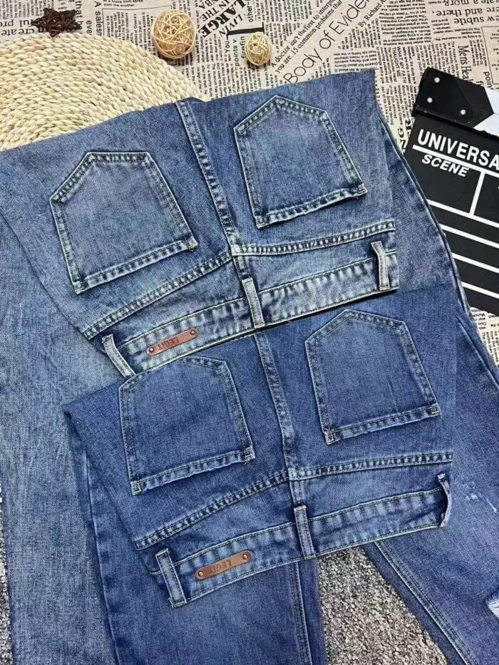 Yuanqing High-quality designer jeans diagonal zipper design - Tradedubai.ae Wholesale B2B Market