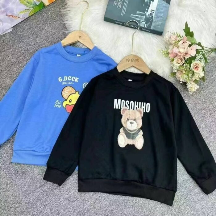 childrens western style casual and fashionable loose round neck cotton long-sleeved tops - Tradedubai.ae Wholesale B2B Market