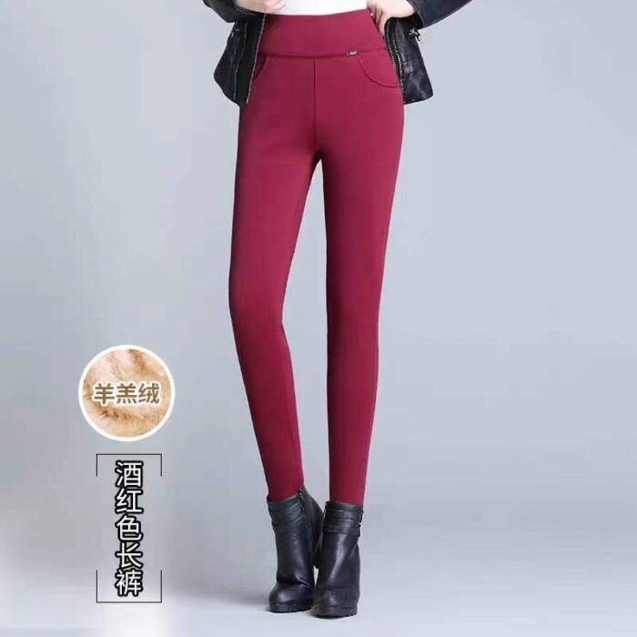 large-size high-stretch plus fleece mom pants - Tradedubai.ae Wholesale B2B Market