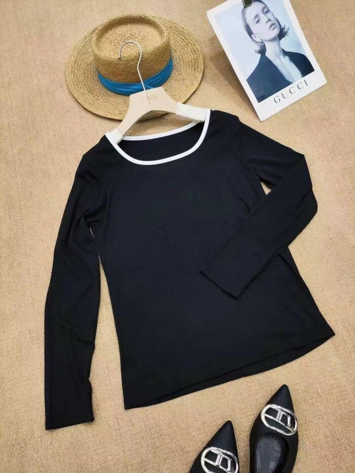 new early autumn clavicle U-neck hot girl tops for inner wear and outer wear - Tradedubai.ae Wholesale B2B Market