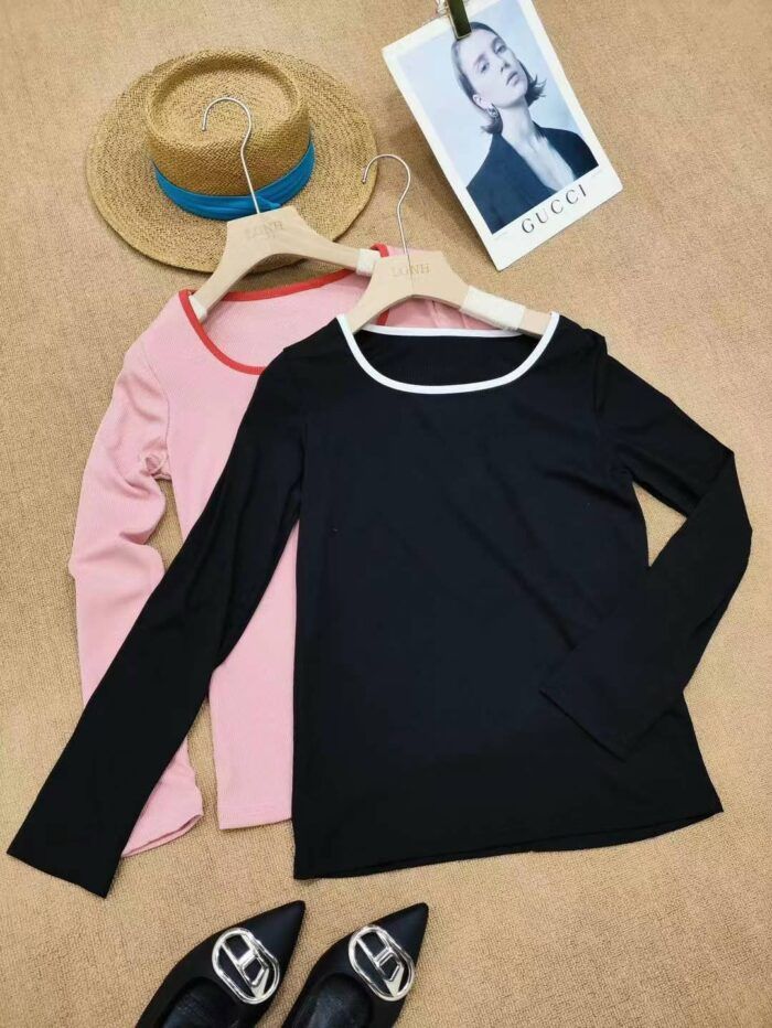 new early autumn clavicle U-neck hot girl tops for inner wear and outer wear - Tradedubai.ae Wholesale B2B Market