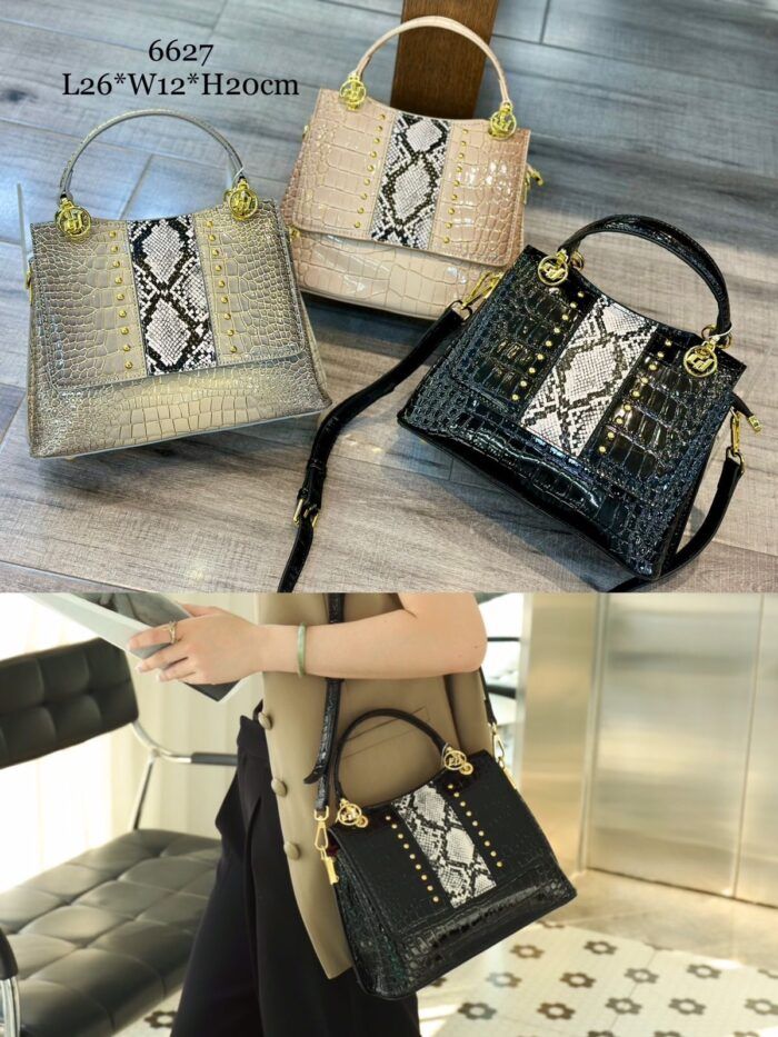 shoulder bags made of premium PU leather and polyester lining durable and fashionable 6627