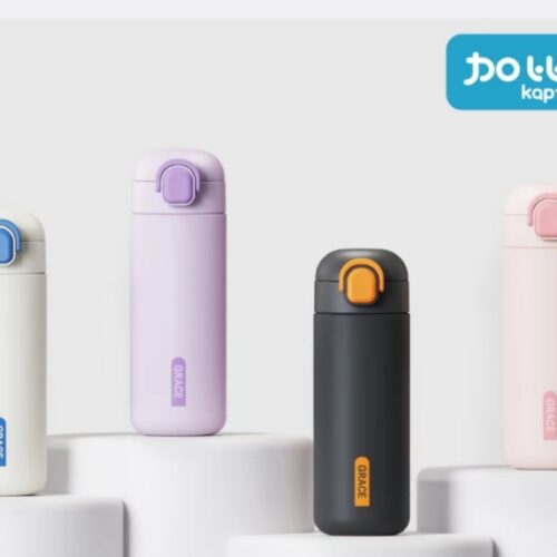 500ml Elegant Xian Zhi Straw No.1 Vacuum Cup MOQ :1Box