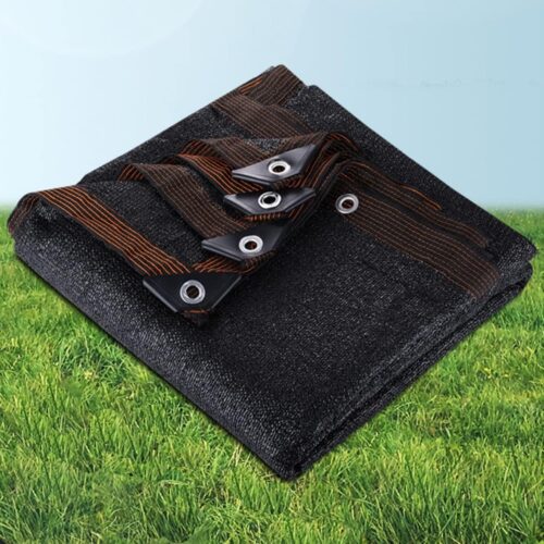 Black 12-Pin Edging Sunshade Net (2x2m) 70g / m3 M0Q : 1Box
