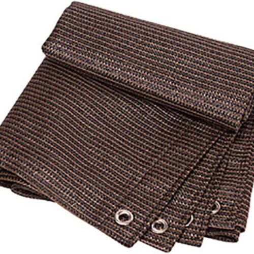 Brown 12-Pin Edging Sunshade Net (4x6m) 80 G / m3 M0Q :1 Box