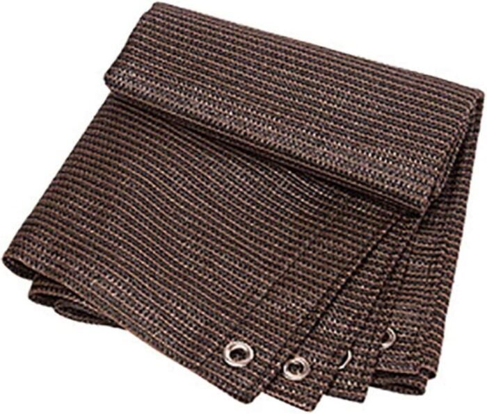 Brown 12-Pin Edging Sunshade Net (4x6m) 80 G / m3 M0Q :1 Box - Tradedubai.ae Wholesale B2B Market