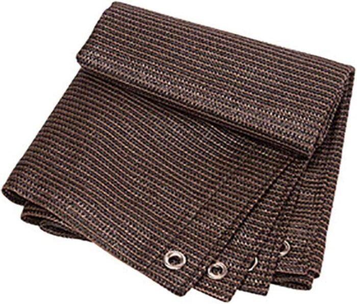 Brown 12-Pin Edging Sunshade Net (3x4m) 80 G / m³ MOQ :1 Box - Tradedubai.ae Wholesale B2B Market