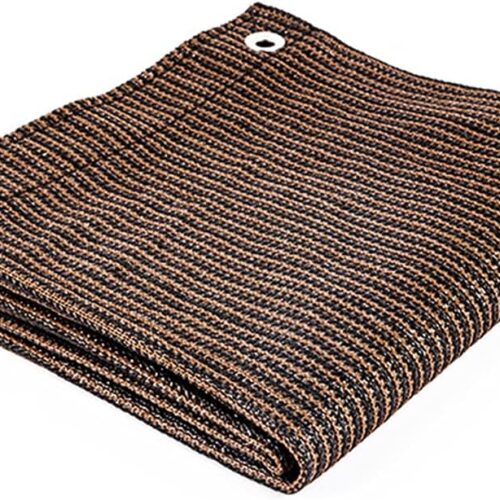 Brown 12-Pin Edging Sunshade Net (4x5m) 80 G / m3 MOQ:1 Box