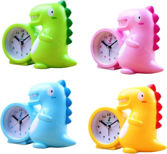 Dinosaur Shape Table Alarm Clock for Kids Study Room Students Table Clocks for Home Office 1 - Tradedubai.ae Wholesale B2B Market