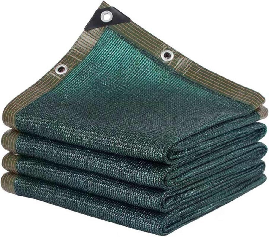 Dark Green 12-Pin Edging Sunshade Net (5x10m) 55 G / m3 MOQ : 1Box - Tradedubai.ae Wholesale B2B Market