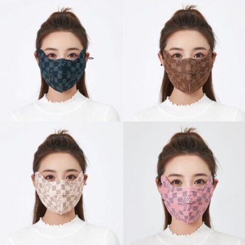 Printed Autumn and Winter Warm 3D Windproof Mask (Random Pattern Delivery) MOQ :1 Box