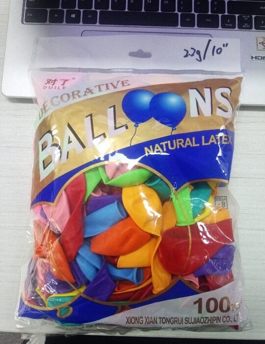 10-Inch 2.2G Matte Standard Color Balloons 100 - Tradedubai.ae Wholesale B2B Market