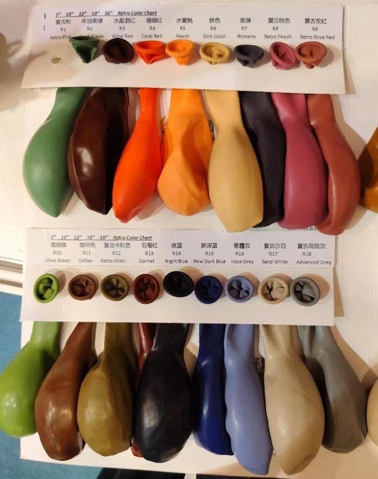 10-Inch 2.2G Retro Color Balloons 100 MOQ : 1B0X - Tradedubai.ae Wholesale B2B Market