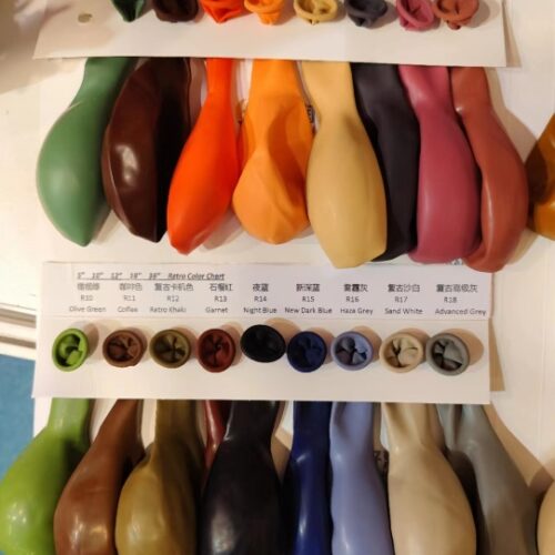 Bag18-Inch 10G Retro Color Balloons 50MOQ :1B0x