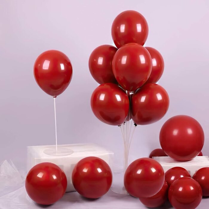 50 Double-Layer Pomegranate Red 10-inch 4.4G Balloons MOQ :1 Box - Tradedubai.ae Wholesale B2B Market
