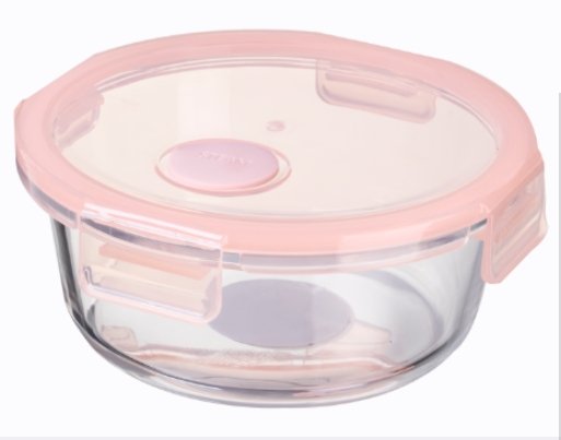 620ml round Flat Glass Crisper 15.5*15.5*7cm MOQ:1B0X - Tradedubai.ae Wholesale B2B Market