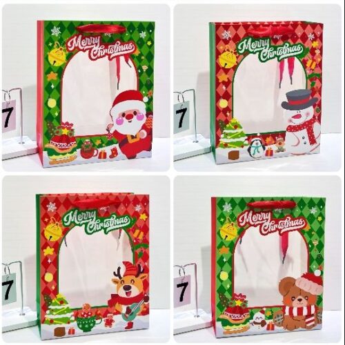 99126M Window Patch Gift Bag (26*10* 32cm) MOQ :1 B0X