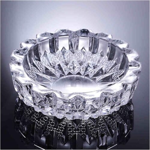 8006-2 Medium round Glass Ashtray Glass Ashtray for cigarette cigar, For Home Decor, Glass Ashtray Set ash holder
