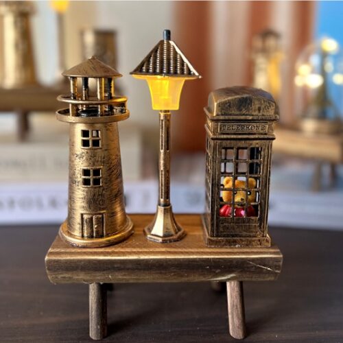 Lighthouse Street Lamp Telephone Booth Decoration MOQ:1 Box