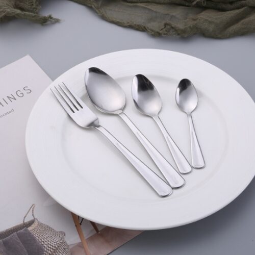 Square Handle Tea Spoon 18G Card (1 Card = 12) MOQ :1 B0X