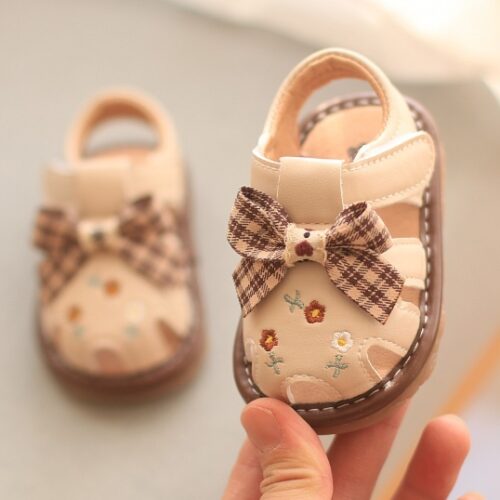 Summer Non-Slip Toddler Bowknot Girls' Shoes MOQ:1 B0X