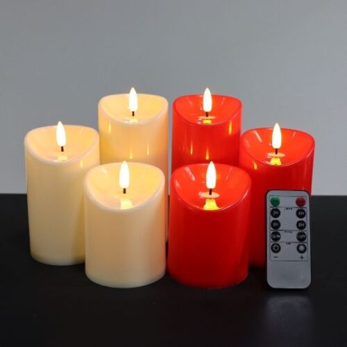 Swing Electronic Candle Remote Control Type 7.5 * 15cm (No Battery) MOQ : 1Box