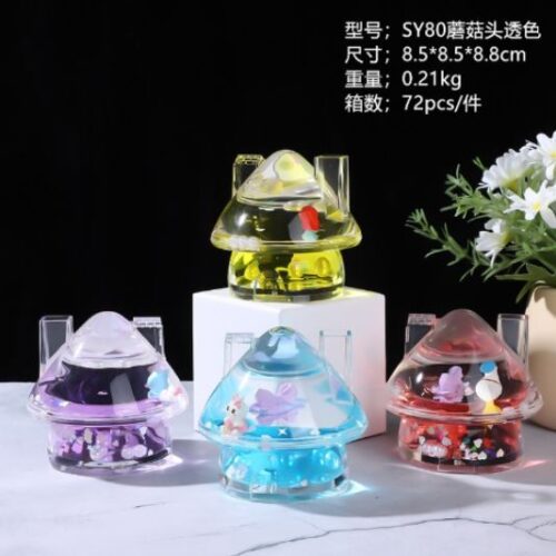 Sy80 Mushroom-Shaped Haircut Transparent Color MOQ :1B0x