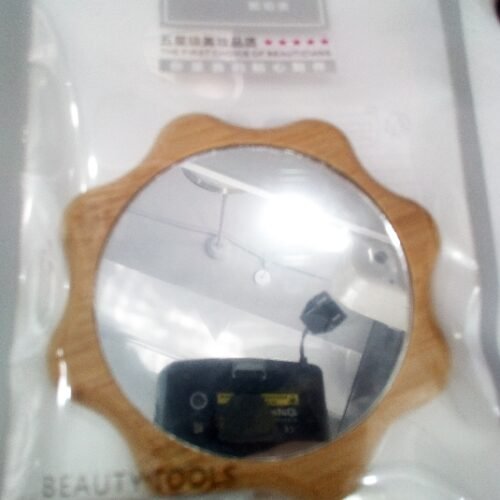 0525 Lace Small round Wooden Mirror MOQ:1Box