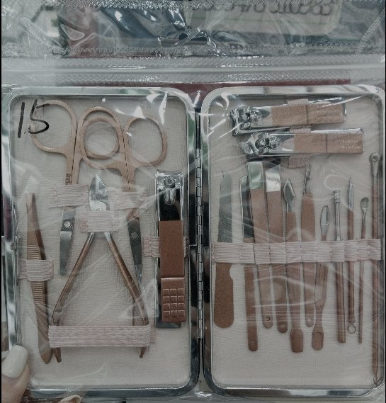 0990 lron Box Rose Gold Ten Eight-Piece Set Nail Scissor Set - Tradedubai.ae Wholesale B2B Market