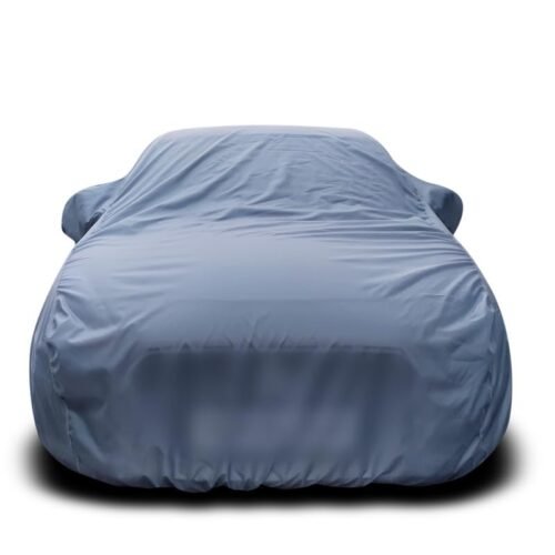 Car Body Cover-Dzire Tour Dustproof Mirror Pockets Dogs Scratch Proof Triple Stitched Elastic Water Resistant Grip Grey