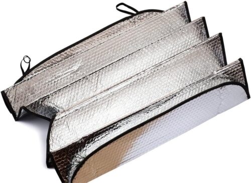 Premium Double Bubble Foldable Car Front Rear Windshield Sun Shade Silver -130*60CM - Tradedubai.ae Wholesale B2B Market Premium Double Bubble Foldable Car Front Rear Windshield Sun Shade Silver -130*60CM - Tradedubai.ae Wholesale B2B Market