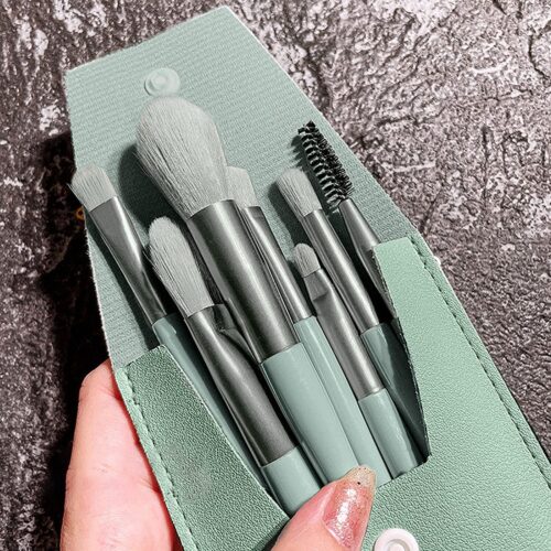 8PCS Professional Travel Size Makeup Brush Set with Bag for Face Foundation Blush Eye Shadow-A23J - Tradedubai.ae Wholesale B2B Market 8PCS Professional Travel Size Makeup Brush Set with Bag for Face Foundation Blush Eye Shadow-A23J - Tradedubai.ae Wholesale B2B Market