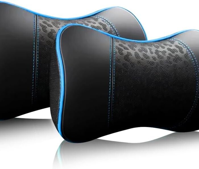 Car Leather Neck Pillows, Neck Rest Cushions