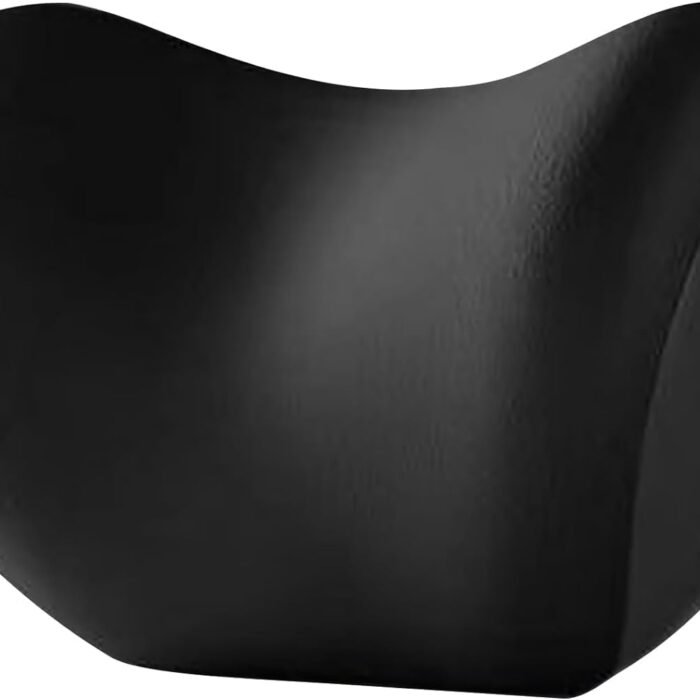 Car Neck Pillow,Neck Pain Relief for Long Drive Car Seat Back Head Rest Memory Foam Pillow for Driving with Adjustable Strap,and Breathable Removable Cover (Black)