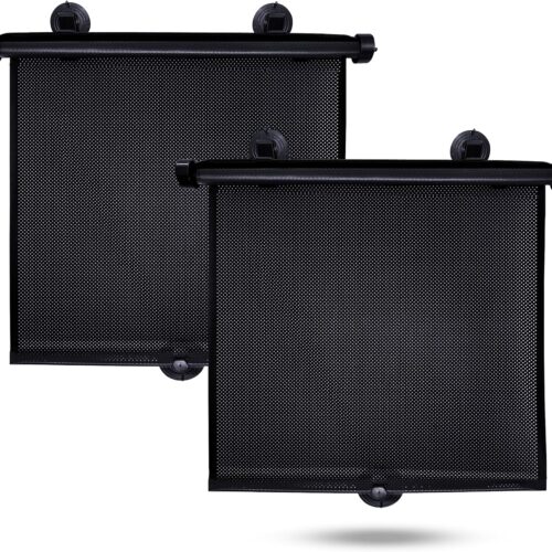 Retractable Car Roller Sunshade for Kids | Baby Car Window Shades for UV and Sun Glare Protection-40*45CM