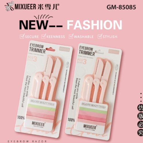 Chinese Standard GM-85085 Mixueer Three Folding Eye-Brow Knife MOQ :1B0X