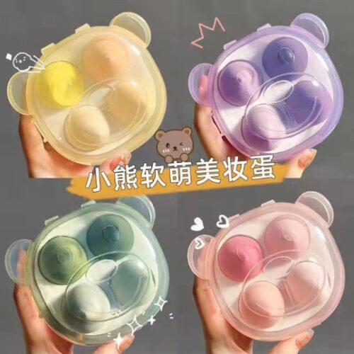 Fp108 Bear Powder Puff Suit 4P Butter Green MOQ :1B0x