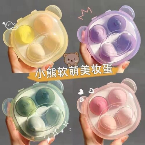Fp108 Bear Powder Puff Suit 4P Succulent Grape MOQ:1 Box