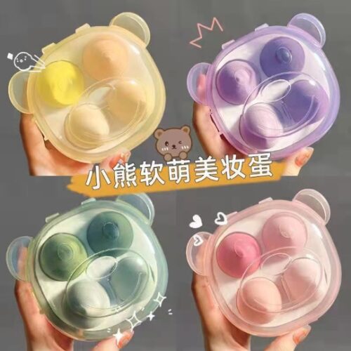 Fp108 Bear Powder Puff Suit 4P Yellow MOQ:1B0x
