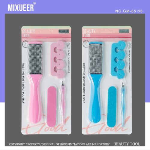 GM-85198 Mixueer Foot File Four-Piece Set MOQ:1B0X