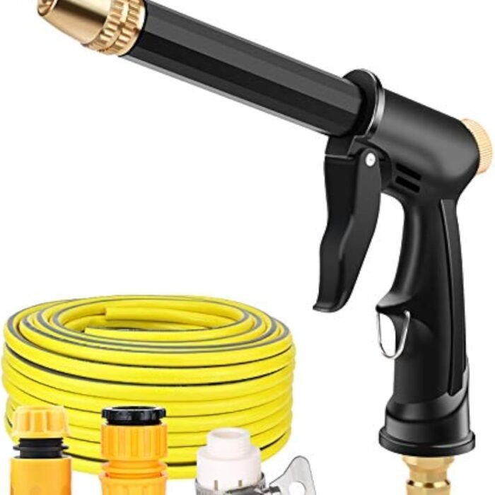 Garden Hose Garden Farm Irrigation Car Wash High Pressure Garden Hose Expandable Double Metal Connector PVC Reel Magic Pipes Gardening Watering Equipment