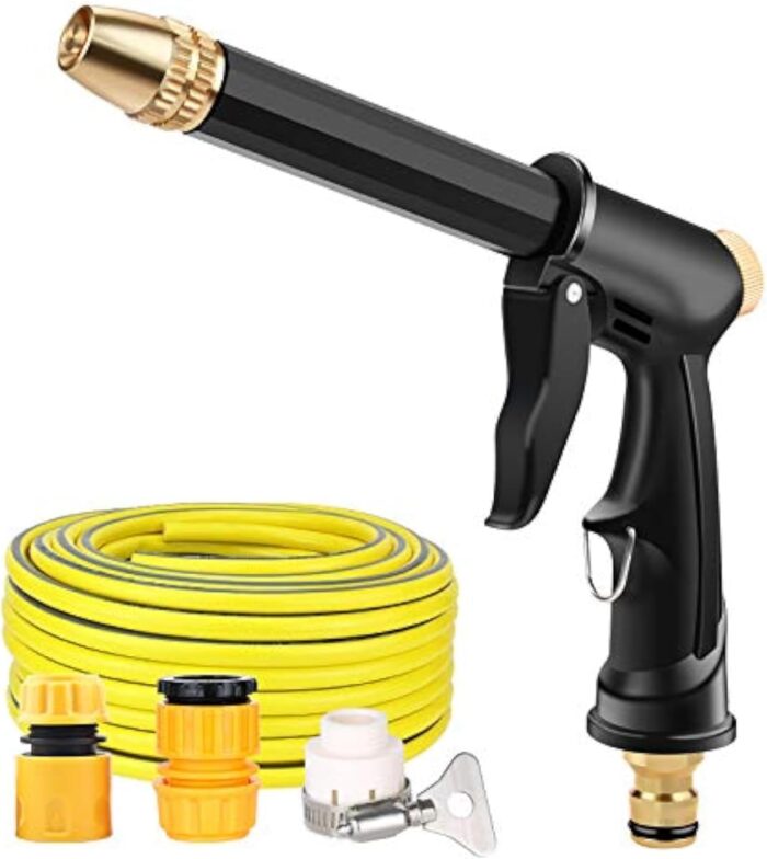 Garden Hose Garden Farm Irrigation Car Wash High Pressure Garden Hose Expandable Double Metal Connector PVC Reel Magic Pipes Gardening Watering Equipment - Tradedubai.ae Wholesale B2B Market