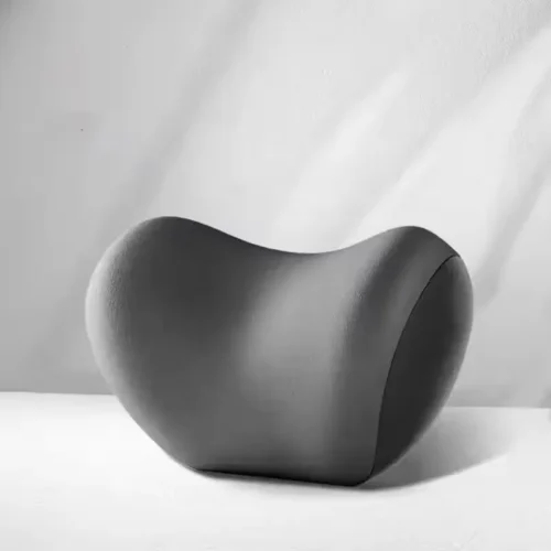 High quality memory foam car headrest lumbar support set Grey -TZML-01