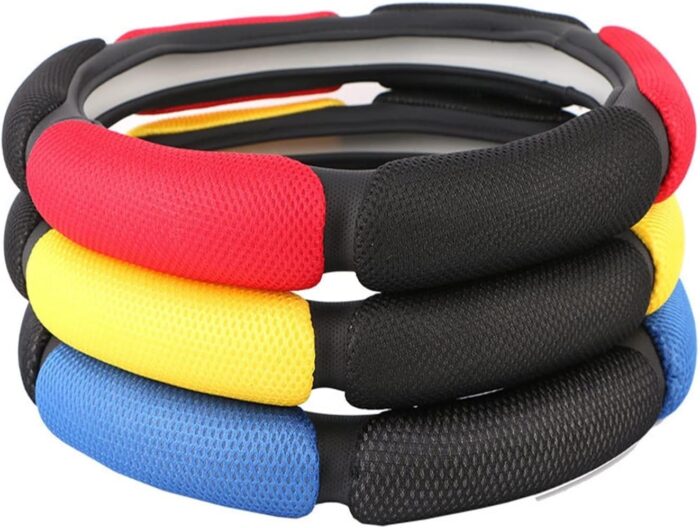 Steering Wheel Sandwich Fabric Six Circular Multicolor-B003 - Tradedubai.ae Wholesale B2B Market