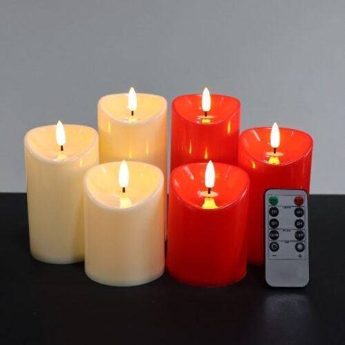 Swing Electronic Candle 7.5 * 15cm wedding celebration remote led candle Christmas Decoration LED Candle Light (No Battery)
